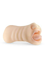 Мастурбатор двосторонній NS Novelties Barely Legal Harley рот і вагіна, 19 см