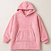 Плед толстовка з капюшоном (100х80см) HUGGLE HOODIE, Рожевий / Плед-худі / Толстовка оверсайз плед з капюшоном, фото 3