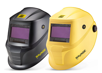 Маска зварювальника хамелеон SAVAGE A41 YELLOW HELMET змінна батарейка