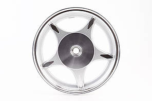 Диск задній литий MT2,50x10 Z19 для 4Т (бараб. гальм., d-110мм) "5 променів" сірий, фото 1