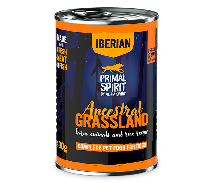 Консерва для собак Primal Spirit by Alpha Spirit Iberian Ancestral Grassland АНСЕСТРАЛ ГРАССЛЕНДС Dog 400 г (PRIMD060007812)