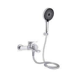 Змішувач для ванни Qtap Slavonice (з душовим гарнітуром) QTSLV259CRM48034 Chrome