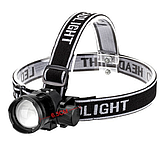 Ліхтар налобний PLD-5835 (діод P50, велокріплення, Li-Ion акумулятор, ЗУ Type-C, zoom), фото 5