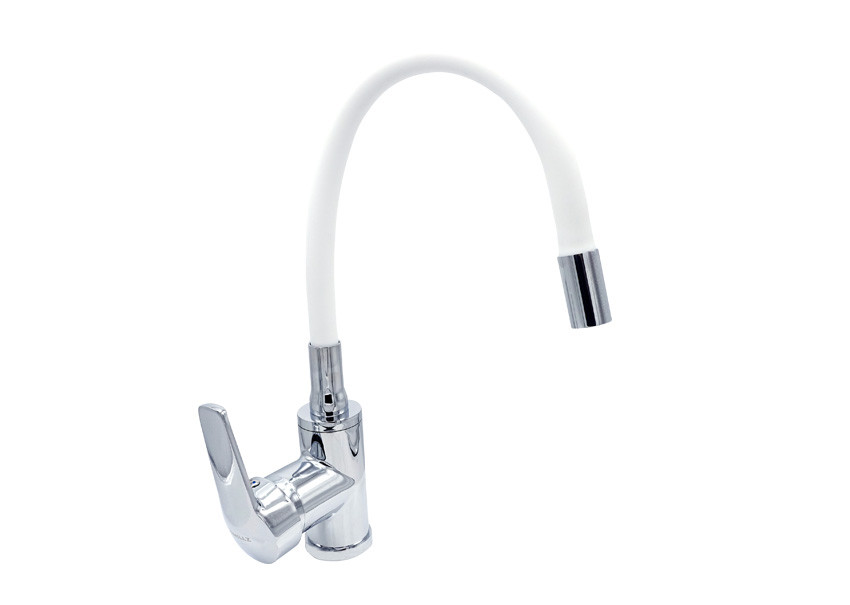 Змішувач для кухонної мийки MILLZ із силіконовим виливом MZJ 71-DW-A182-40 WHITE