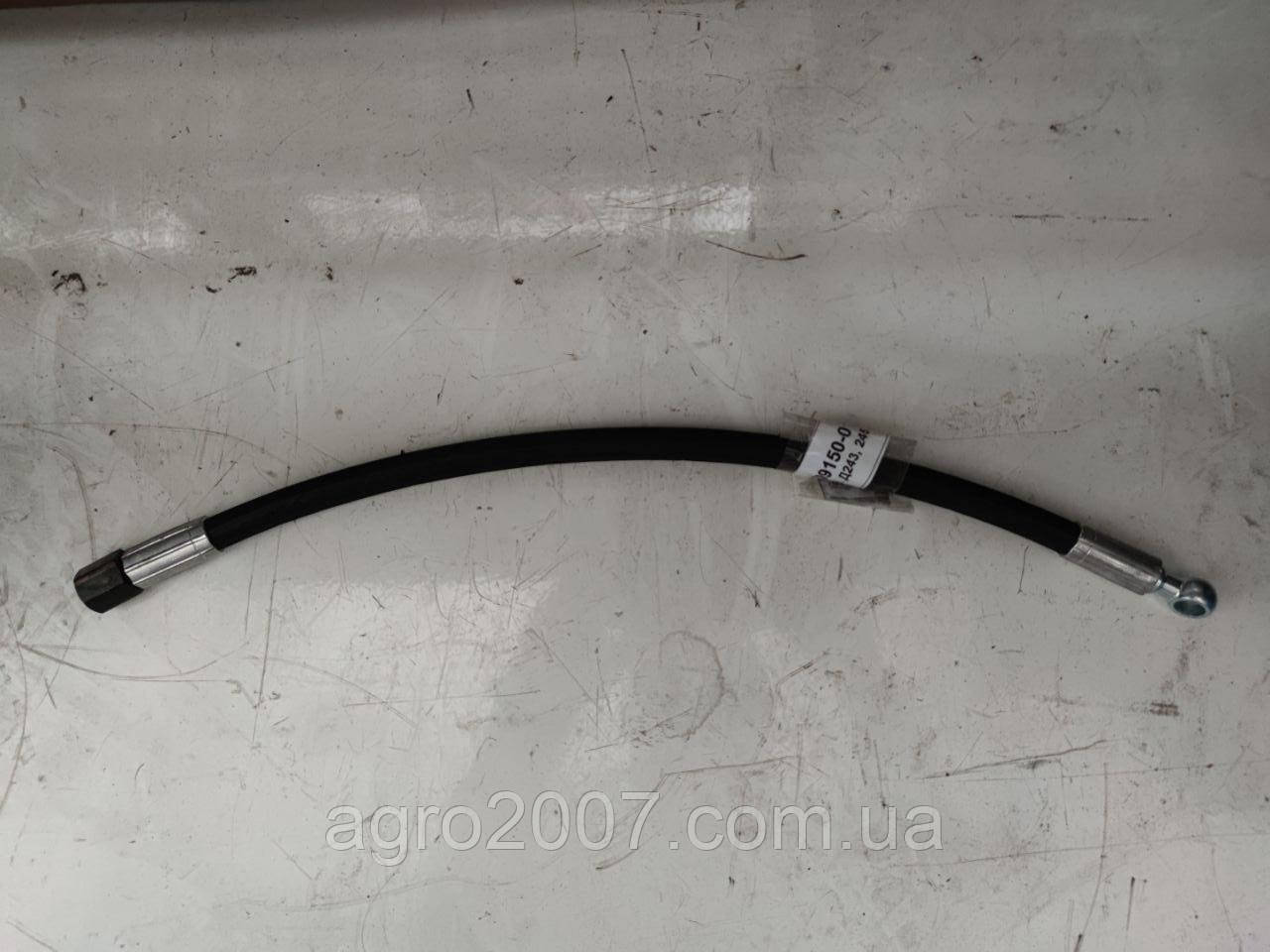 Маслопровід компресора МТЗ Д240, Д243, Валдай Д245 (L = 410 мм) банджо10/М12х1.75, фото 1