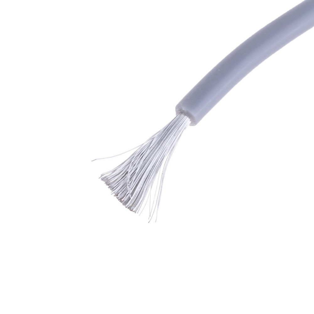 Силіконовий дріт 18AWG (0.75 mm2-150/0.08TS) сірий, 1 м