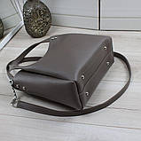 Шкіряна сумка через плече квадратна середнього розміру модна, фото 2