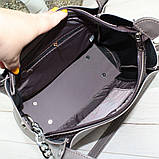 Шкіряна сумка через плече квадратна середнього розміру модна, фото 9