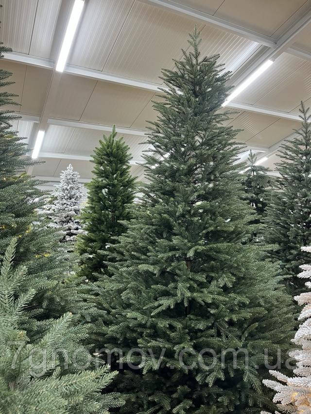 Штучна ялинка лита на металевих крабах зелена Емма 1.2 - 3 м.