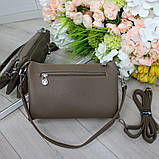Шкіряна сумка жіноча клатч вечірня маленька через плече, фото 5