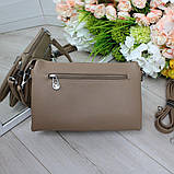 Шкіряна сумка жіноча клатч вечірня маленька через плече класика, фото 7