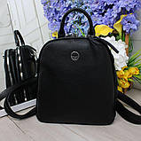 Сумка рюкзак жіночий стильний чорний міський модний, фото 7