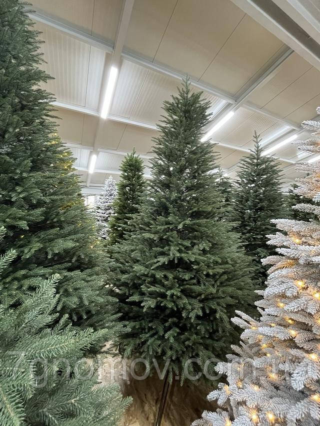 Штучна ялинка лита на металевих крабах зелена Емма 1.2 - 3 м.