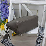 Натуральна шкіряна сумка жіноча клатч через плече маленька на широкому ремені вечірня, фото 6