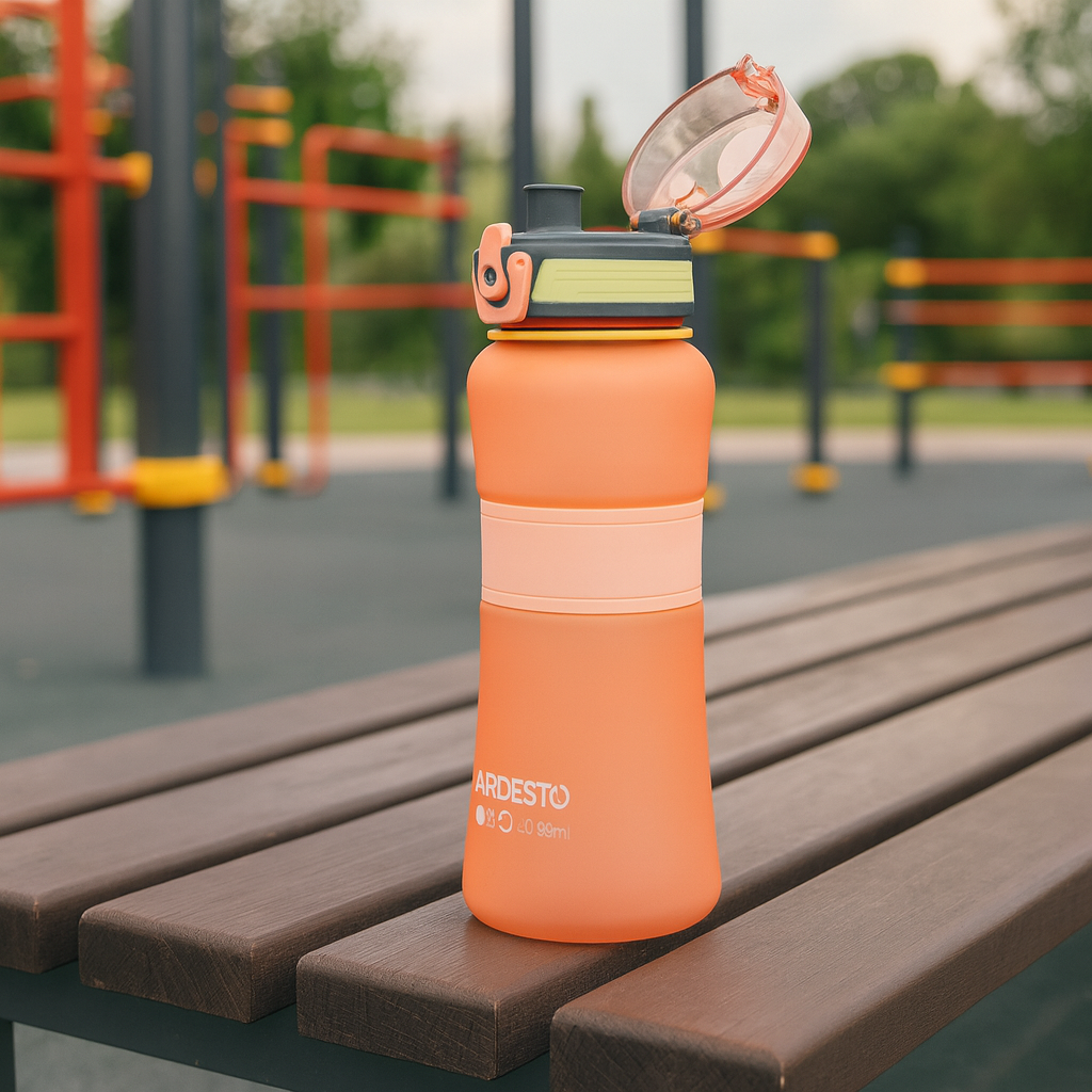 Пляшка для води ARDESTO Balance 650 мл, пластик, рожева