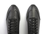 Легкі чоловічі кросівки шкіряні чорні демісезонні на невисокій Rosso Avangard DolGa All Gon Black, фото 9