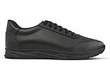 Легкі чоловічі кросівки шкіряні чорні демісезонні на невисокій Rosso Avangard DolGa All Gon Black, фото 2