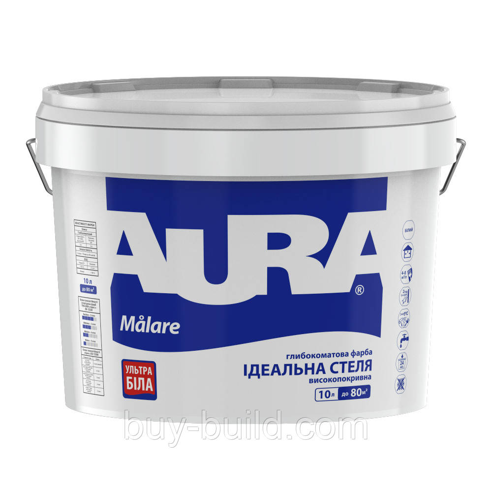 Фарба AURA Malare 10л. (Ескаро) (44шт/в пал.), фото 1