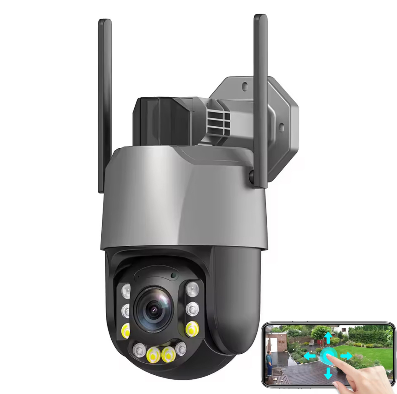 Камера спостереження охоронна поворотна PEGATAH ISE Q12/5M20x 20X зум Onvif Wi-Fi IP. iCSee, фото 1