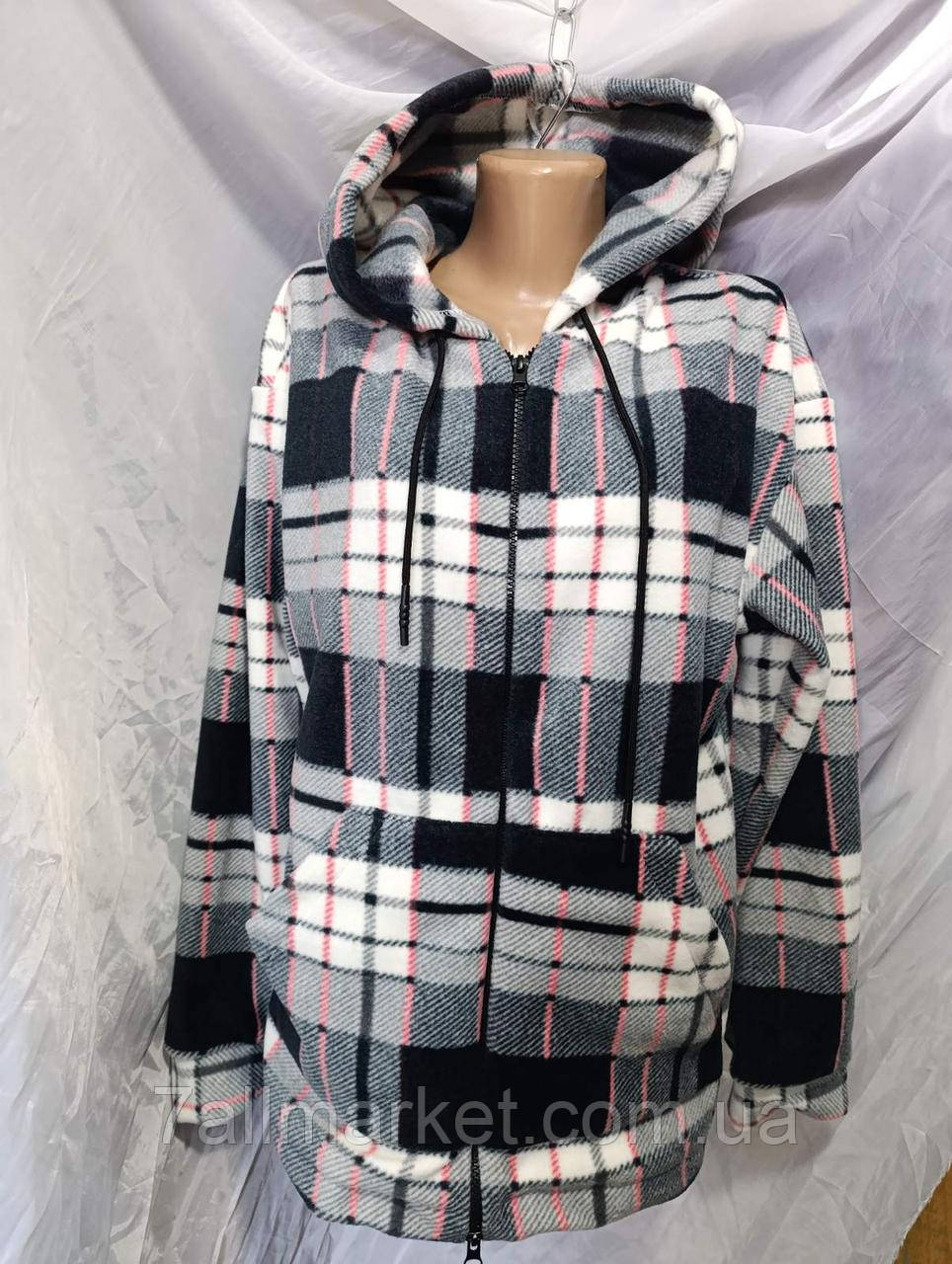 Сорочка жіноча з довгим рукавом/на флісі/батал р-ри 46-50 (3кв)"MILENA" недорого від прямого постачальника