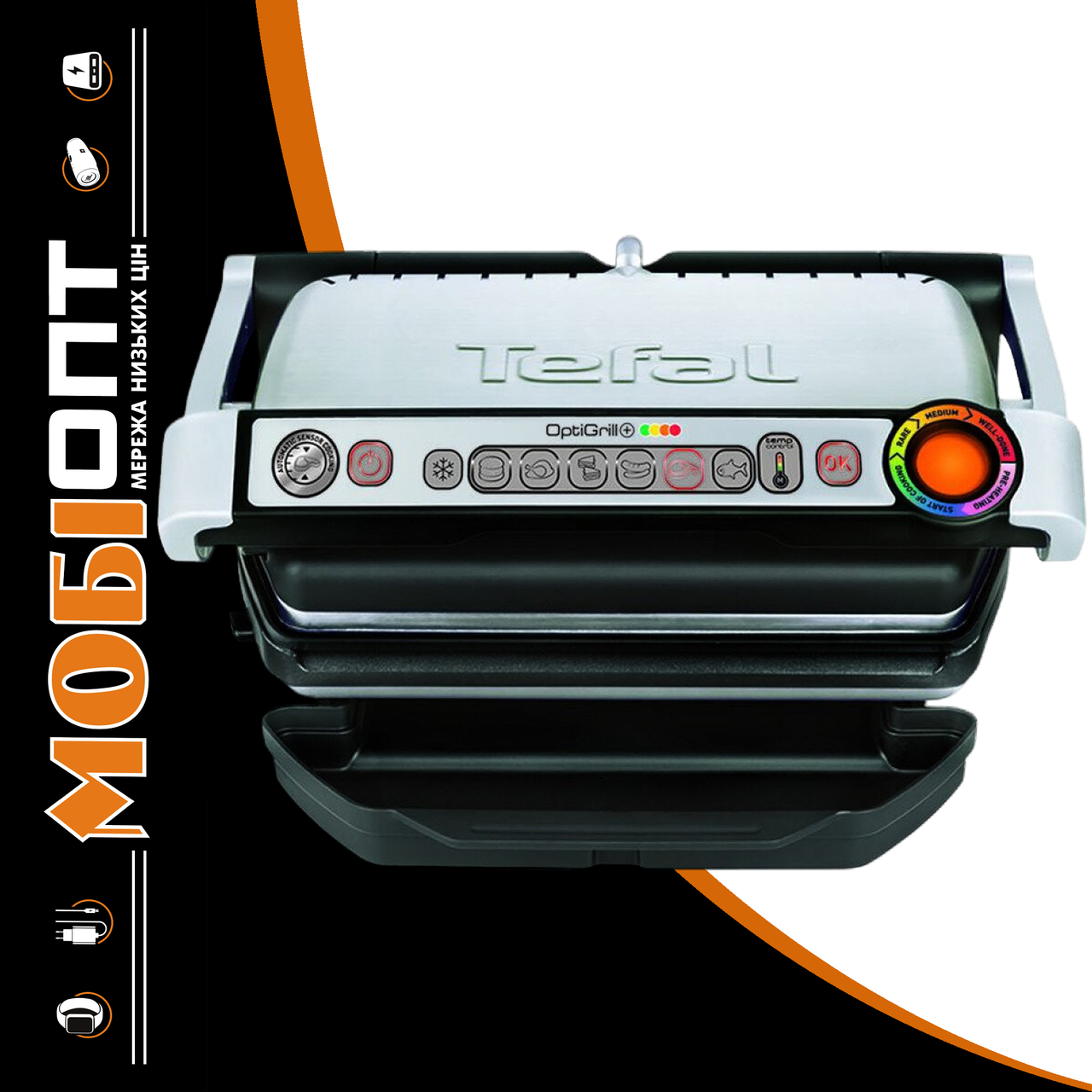 Електрогриль притискний Tefal OptiGrill+ GC716 UA