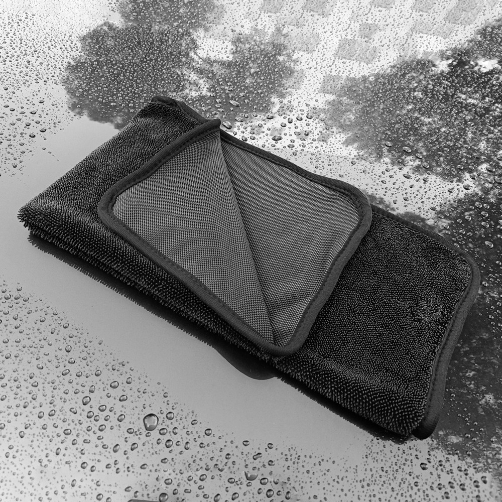 Мікрофібровий рушник односторонній для сушіння кузова 650gsm 50*70 см, фото 1