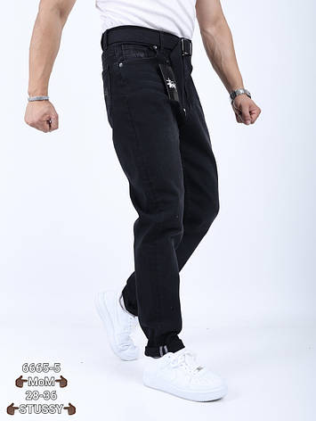 Чоловічі джинси-мом Stussy чорні джинси Mom темні Туреччина, фото 1