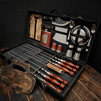 Набір шампурів в кейсі "Патріот"