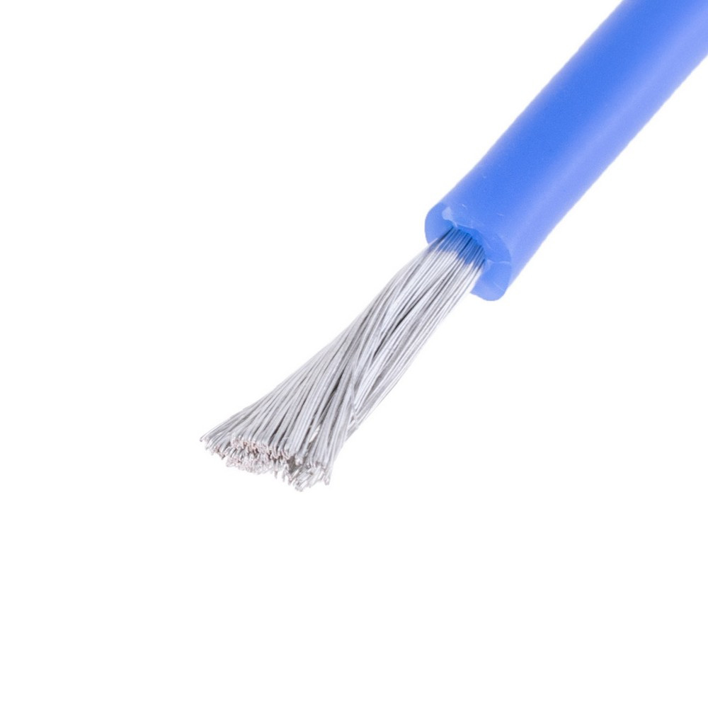 Силіконовий дріт 15AWG (1.5mm2-300/0.08TS) синій, 1 м