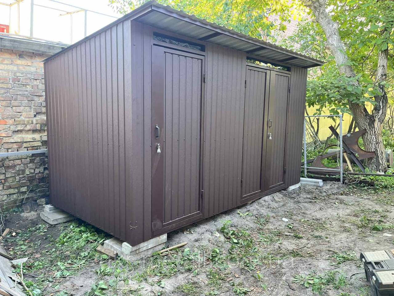 Дачний туалет із господарським блоком, фото 1