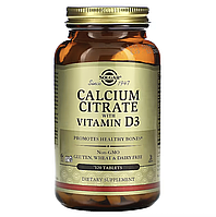 Solgar, цитрат кальцію з вітаміном D3, 120 таблеток