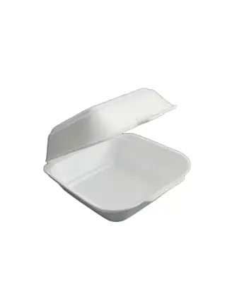 Ланч бокс 150х152х60 з кришкою зі спіненого полістиролу білий (250шт)