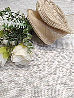 Стрічка Органза 4 см з прошитим кантом Карамельна (за рулон 7 метрів), LEA-1064