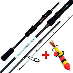 Спінінг Feima Navigator Spin 2.1 м (3-12 г) - легкий карбоновий спінінг + подарунок мандула