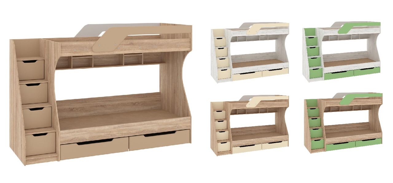 Двоярусне ліжко Кадет МДФ (Пехотін), фото 1