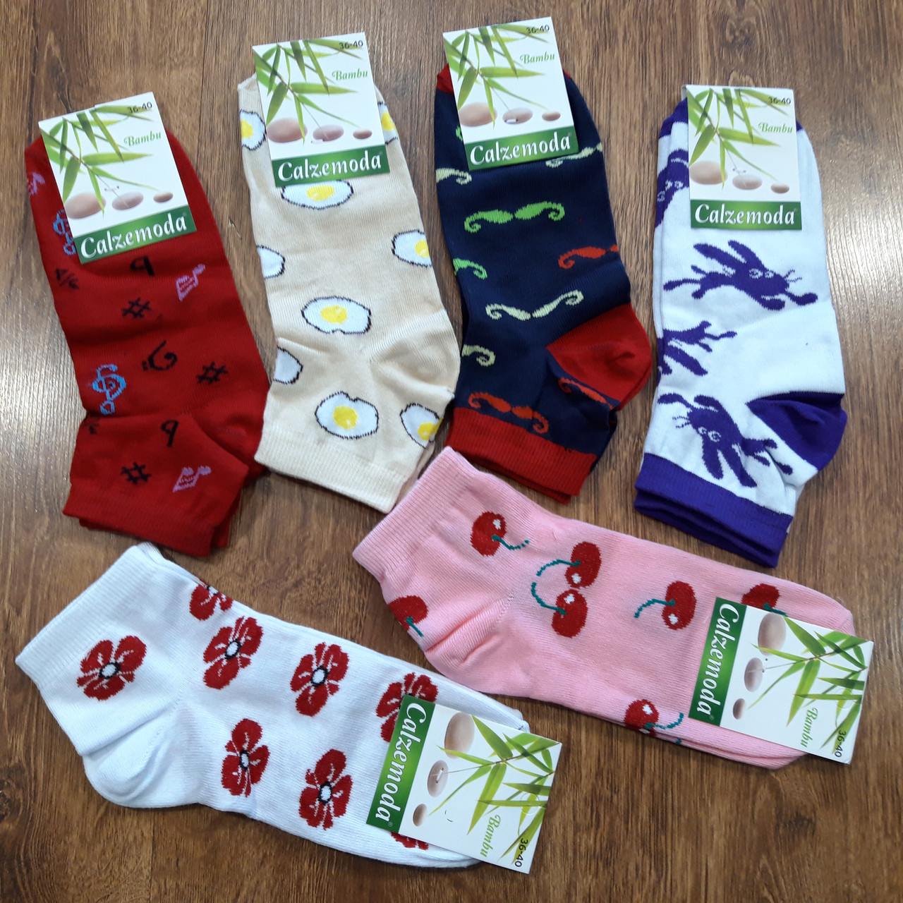 Жіночі шкарпетки,бавовна "Calzemoda" Туреччина 36-40 / 12 пар, фото 1