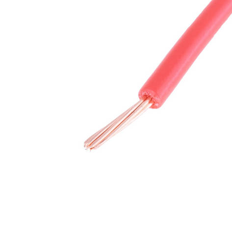 Дріт багатожильний 0.75mm2 (19AWG, 7xD0.37mm) червоний, 1 м, фото 1