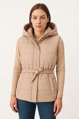 Жіночий жилет Show Moda бежевий (616)