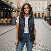 095 Безрукавка на овчині з коміром