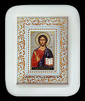 Господь Вседержитель икона Спасителя в белом киоте