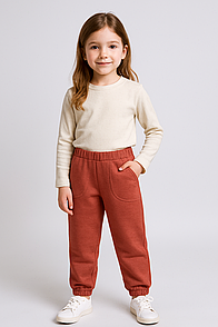 Штани спортивні для дівчинки під гумку двунитка