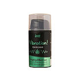 Рідкий вібратор Intt Vibration Ganjah збудливий гель незвичайний смак 15 мл, фото 2