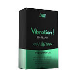 Рідкий вібратор Intt Vibration Ganjah збудливий гель незвичайний смак 15 мл, фото 4
