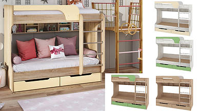 Двох'ярусне ліжко Юнга МДФ (Пехотін)