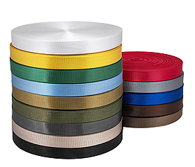 Стрічка для ременів і сумок щільна Глянцева ширина 25мм