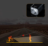 Велофара потужна LEADBIKE LD88-OSRAM, 400 LM, АКБ Li-Ion 2000 mAh, ЗУ Type-C, фото 3