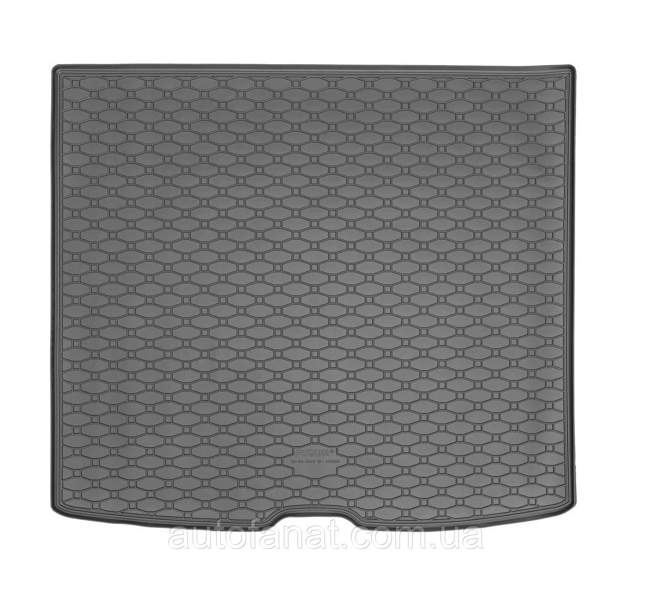 Килимок у багажник VOLVO XC40 2017- / EC40 2024- / EX40 2024- / C40 Recharge 2021-, гумовий Rigum Чехія (438000), фото 1