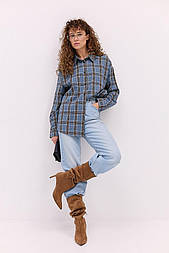 Жіноча картата сорочка оверсайз