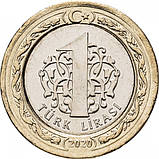 Туреччина 1 ліра, 2020 Софійський собор 1 ліра, 2020 Софійський собор Біметал, 8.3g, ø 26.15mm, фото 2