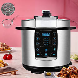 Мультиварка скороварка Hoffmans HM-718 з дисплеєм на 14 програм 6л електрична для дому 1000 Вт